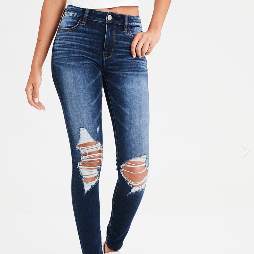 American eagle dark jeans